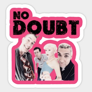 no doubt vintage retro style Sticker